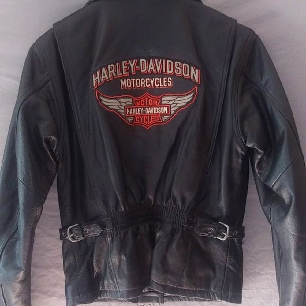 Women's Harley Davidson Leather Jacket Small - Picture 14 of 14